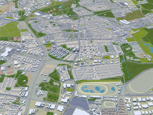 Malmo city sweden 40km Modelo 3D