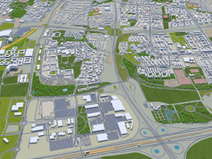 Malmo city sweden 40km Modelo 3D