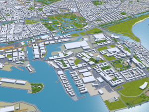 Malmo city sweden 40km Modelo 3D