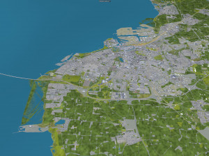 Malmo city sweden 40km Modelo 3D