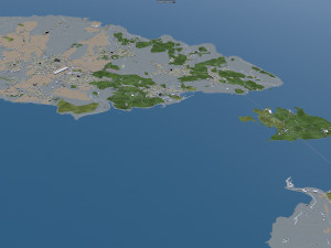 malta city country 3d model 50km 3D Модель