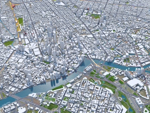 Manila city philippines 30km Modello 3D