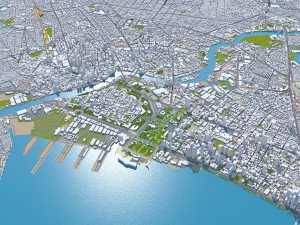 Manila city philippines 30km Modello 3D