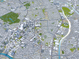 Manila city philippines 30km Modello 3D