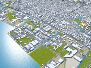 Manila city philippines 30km Modello 3D