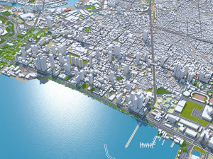 Manila city philippines 30km Modello 3D