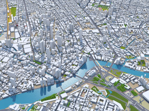 Manila city philippines 30km Modello 3D