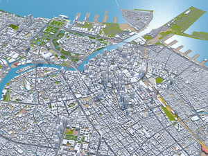 Manila city philippines 30km Modello 3D
