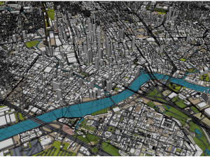 Manila city philippines 30km Modello 3D