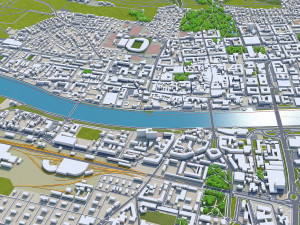 Maribor city slovenia 30km 3D मॉडल