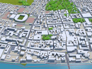 Maribor city slovenia 30km 3D Model
