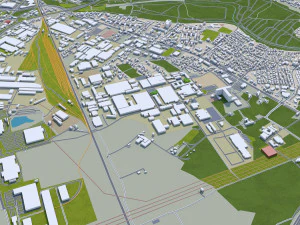 Maribor city slovenia 30km 3D Model