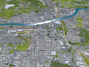 Maribor city slovenia 30km 3D Model