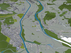 Maribor city slovenia 30km 3D Model