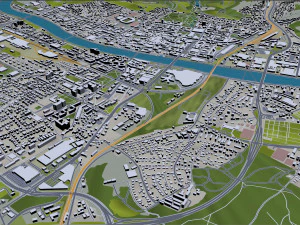 Maribor city slovenia 30km 3D Model