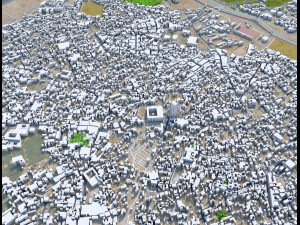 Marrakesh city morocco 50km 3D 모델