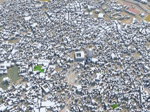 Marrakesh city morocco 50km 3D 모델