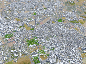 Marrakesh city morocco 50km 3D 모델