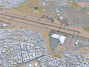 Marrakesh city morocco 50km 3D 모델
