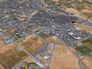 Marrakesh city morocco 50km 3D 모델