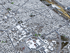 Mashhad city iran 50km 3D Model