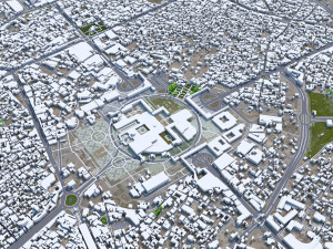 Mashhad city iran 50km 3D मॉडल