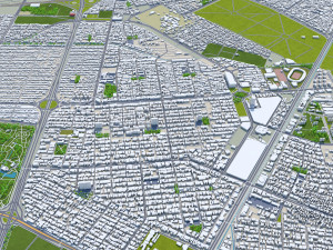 Mashhad city iran 50km 3D मॉडल