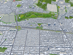 Mashhad city iran 50km 3D मॉडल