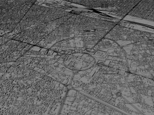 Mashhad city iran 50km 3D मॉडल