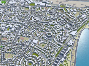 Maspalomas city spain 30km 3D Model