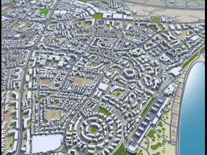 Maspalomas city spain 30km 3Dモデル