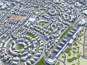 Maspalomas city spain 30km 3Dモデル