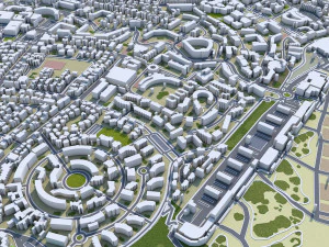 Maspalomas city spain 30km 3D Model