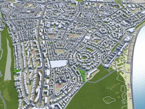 Maspalomas city spain 30km 3Dモデル