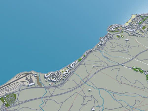 Maspalomas city spain 30km 3D Model