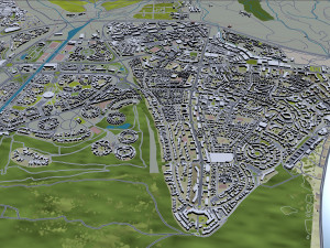 Maspalomas city spain 30km 3Dモデル