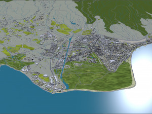 Maspalomas city spain 30km 3Dモデル