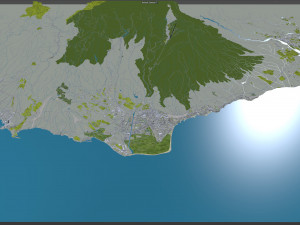 Maspalomas city spain 30km 3Dモデル