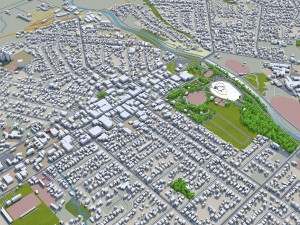 Masterton carterton city new zealand 130km 3D Model
