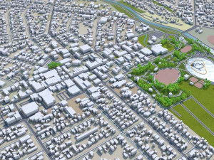 Masterton carterton city new zealand 130km 3D Model