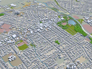 Masterton carterton city new zealand 130km 3D Model