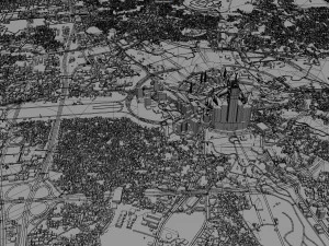 Mecca city saudi arabia 60km 3D Model