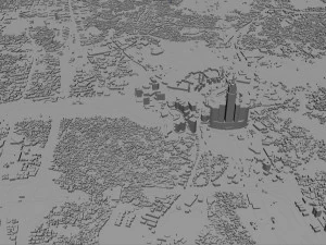 Mecca city saudi arabia 60km 3D Model