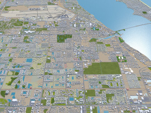 Melbourne city florida usa 40km 3D Model