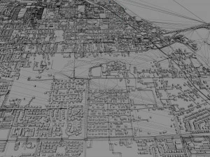 Melbourne city florida usa 40km 3D Model