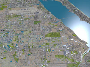 Melbourne city florida usa 40km 3D Model