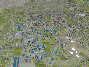 Melbourne city florida usa 40km 3D Model