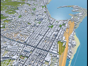 Messina city italy 150km 3D Model