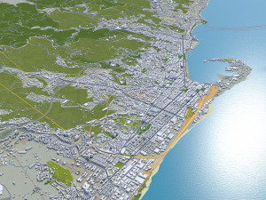 Messina city italy 150km Modelo 3D