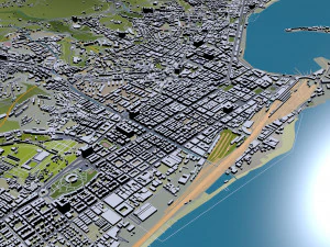 Messina city italy 150km 3D Model
